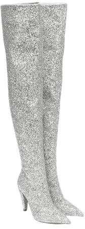ALEXANDRE VAUTHIER Amina glitter over-the-knee boots