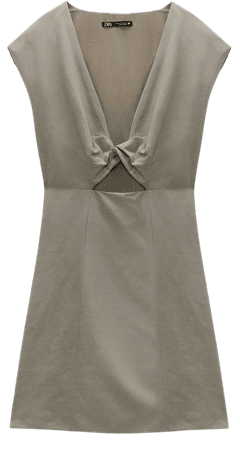 LINEN BLEND SHORT DRESS | ZARA United States