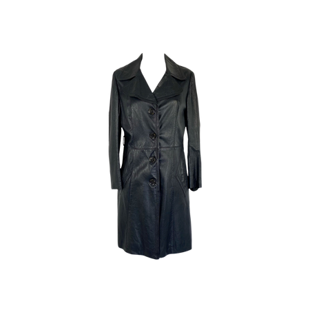 leather trench coat vintage