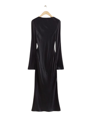 Satin Midi Dress - Black - & Other Stories WW
