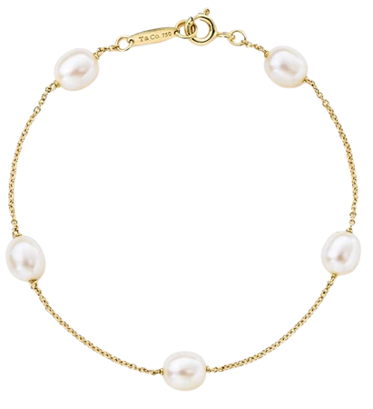 gold pearl bracelet