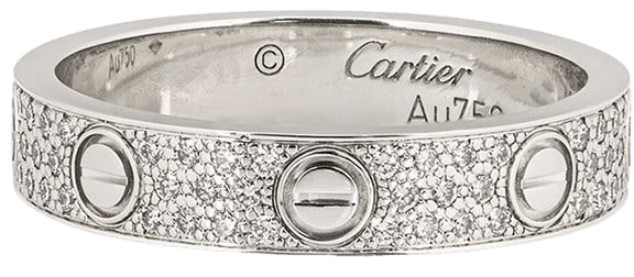 Cartier Pre-Owned Diamantring i 18K Vitguld - Farfetch