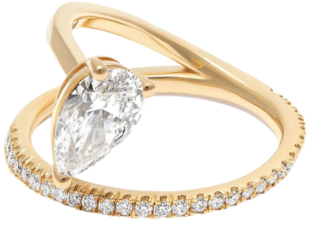 Kimai 18kt Yellow Gold Frida Diamond Ring - Farfetch