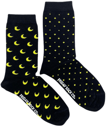 Womens Socks Mismatched Stars & Moon Space Night Sky | Etsy