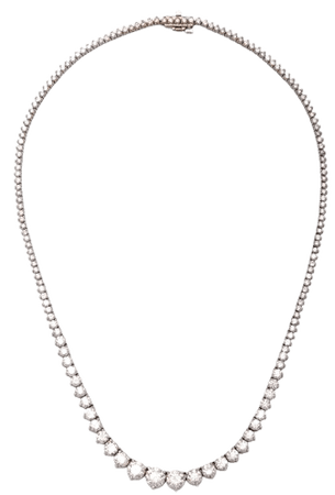Riviera 18k White Gold And Diamond Necklace By Maria Jose Jewelry | Moda Operandi
