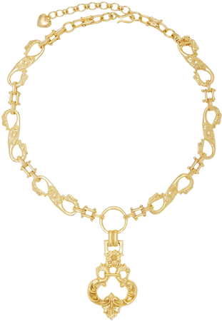 The Perry 24k Antique Gold-Plated Necklace By Brinker & Eliza | Moda Operandi