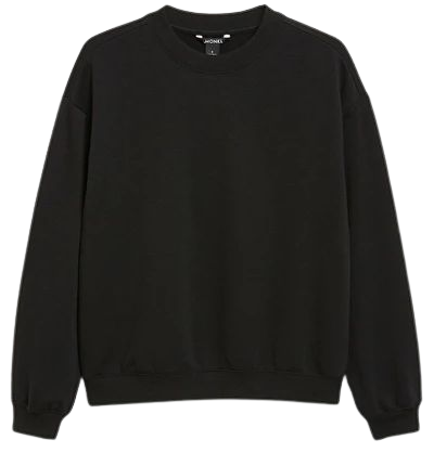 Black loose fit sweater - Black - Monki WW