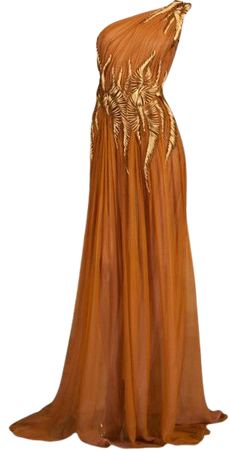 Orange-Brown Gown