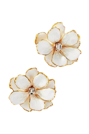 The Pink Reef Jewel Box Flower Earrings | Anthropologie
