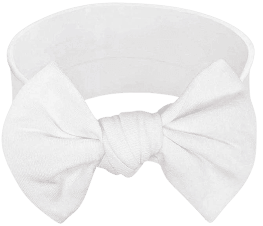Amazon.com: BABYGIZ Baby Girl Headbands With Bows Infant, Toddler Cotton Handmade Hairbands Child Hair Accessories (White, 1): Clothing