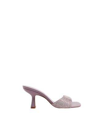 Glitter high-heeled sandal - Women | Mango USA