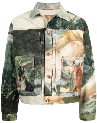 Vivienne Westwood Marlent Renaissance-print Denim Jacket