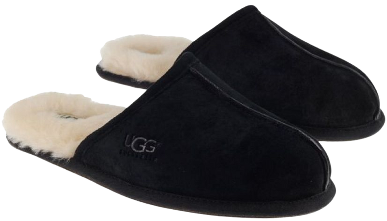 UGGS Black Shearling Slippers
