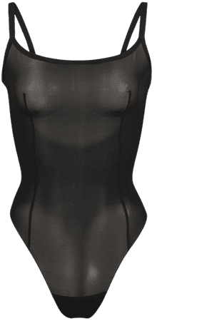 Sheer Sculpt Bodysuit - Onyx | SKIMS