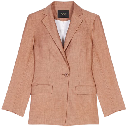 224VOSTAN Linen suit jacket - Blazers & Jackets - Maje.com