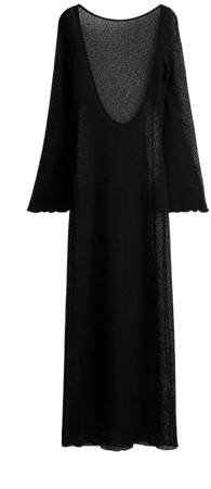 Low-back Knit Bodycon Dress - Black - Ladies | H&M US