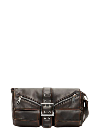 Distressed shoulder bag with pockets - Women's See all | Stradivarius United States