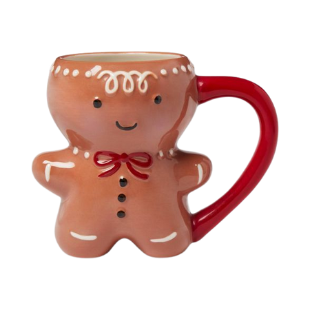 11oz Stoneware Gingerbread Man Christmas Mug Brown - Threshold™ : Target