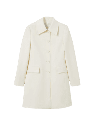 Fitted coat with buttons - Women | Mango USA