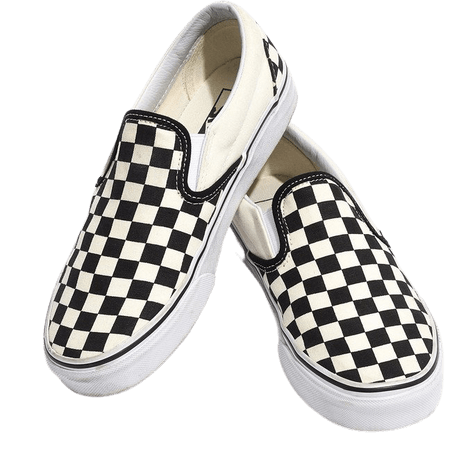 Vans Unisex Classic Slip-On Sneakers in Black Checkerboard