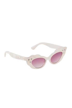 Gem Scalloped Cat-Eye Sunglasses | Urban Outfitters