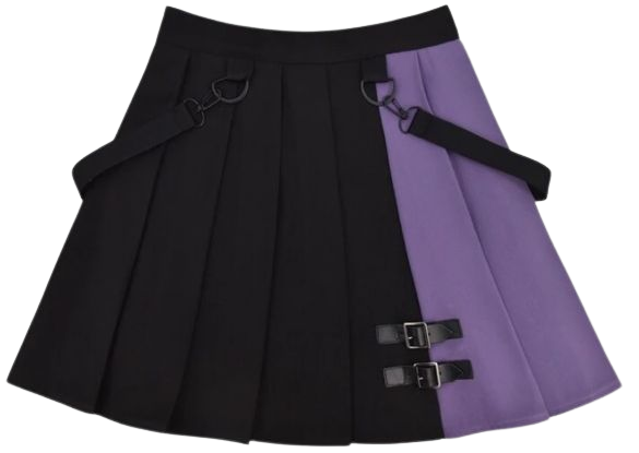 Split black and purple skirt from nothing basic here
