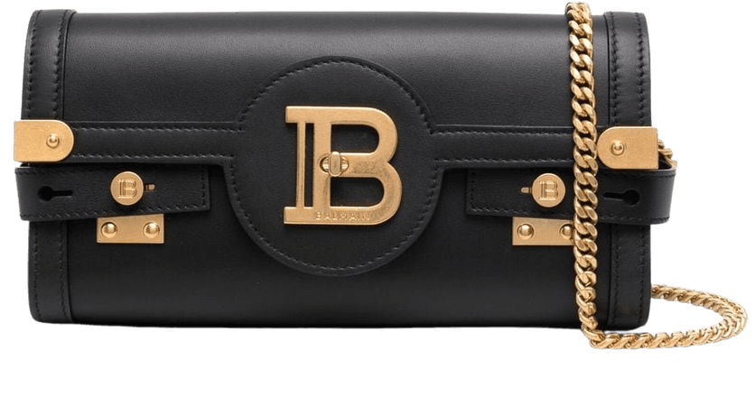 Shop black Balmain B-Buzz 23 clutch bag with Express Delivery - Farfetch