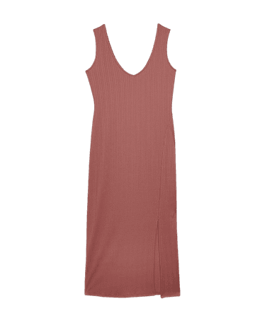 Pink bodycon midi dress | River Island