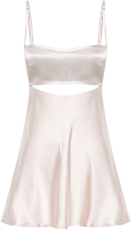 Veda Two Tone Mini Dress - Blush Pink - MESHKI U.S