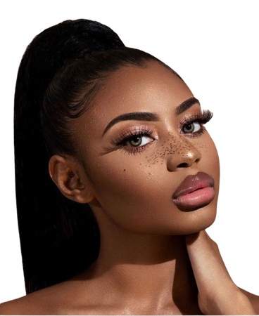 beautiful black woman makeup mood lighting