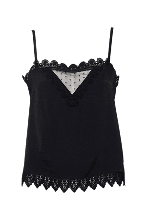 Swiss Dot Crochet-Trim Cami | Forever 21