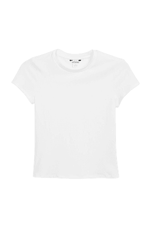 White soft classic cotton tee - White - Monki WW