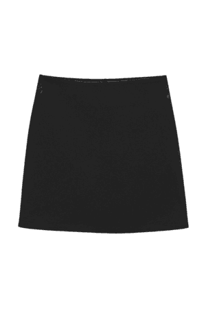 A-line mini skirt - Black - Mini skirts - Monki WW