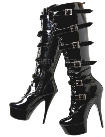 Gothic Punk Heeled Boots