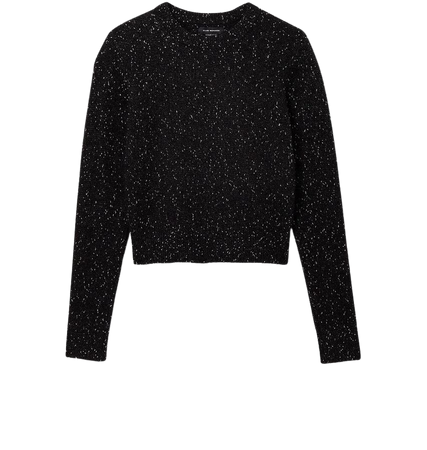 Bouclé Crewneck Glitter Sweater