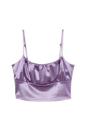 Draped Top - Light purple - Ladies | H&M US
