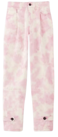 The Everlane x Marques' Almeida Canvas Oversized Barrel Pant Pink Tie-Dye – Everlane