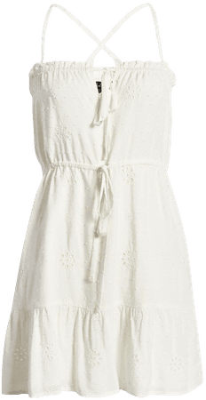 Lulus Perfect Summer Day Eyelet Embroidery Minidress | Nordstrom
