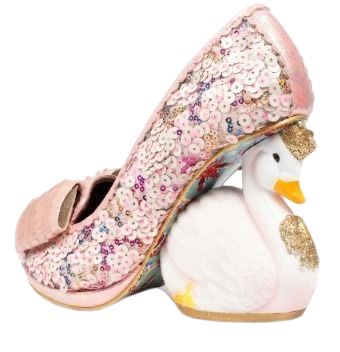 Irregular Choice Pink Swan Heels