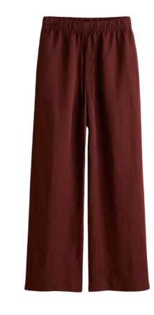 Linen-blend Pull-on Pants - Rust red - Ladies | H&M US