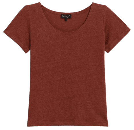 mahogany linen Tasmanie t-shirt