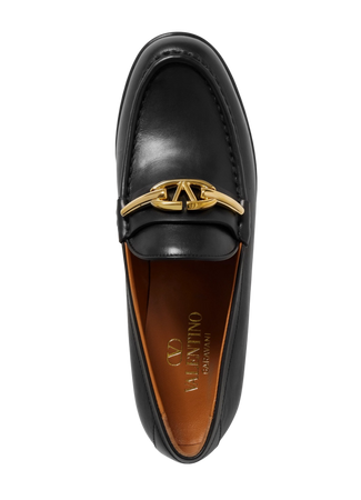 Valentino Garavani VLOGO embellished leather loafers