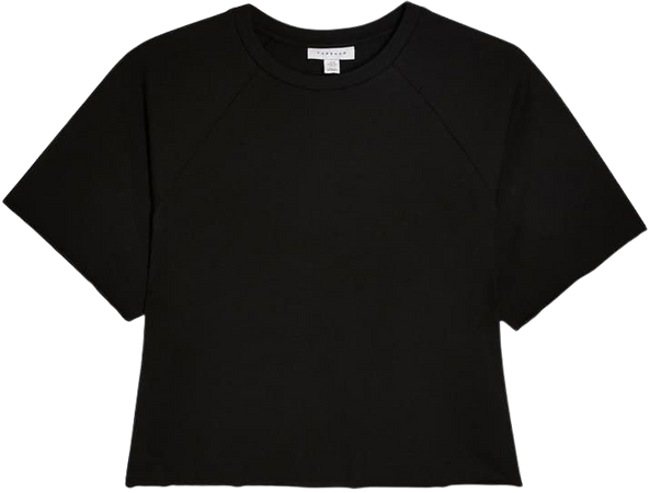 Topshop Raglan Crop T-Shirt