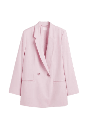 Double-breasted Jacket - Light pink - Ladies | H&M US
