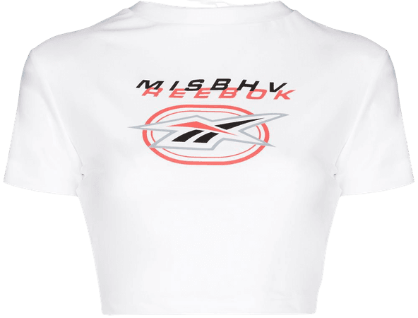 MISBHV X Reebok cropped T-shirt white 020RB052 - Farfetch