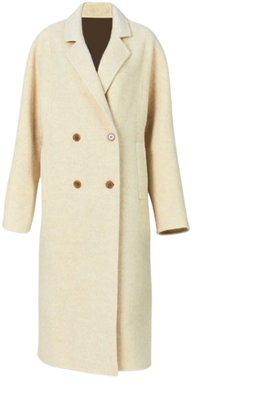 Dressy Double Breasted Wool Coat - Creative Essentials