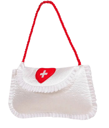 Nurse handbag | White assistant handbag | horror-shop.com