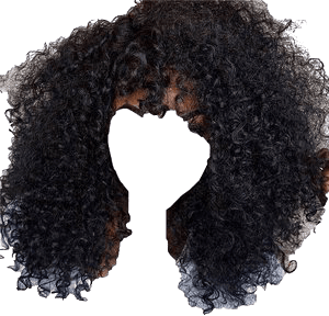 BLACK CURLY HAIR
