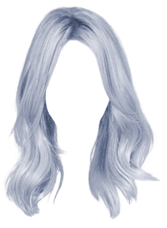 Ice Blue Hair PNG