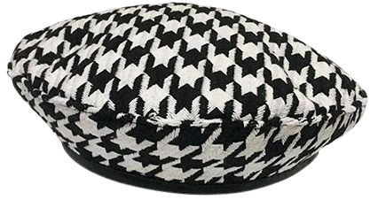 Heloi Houndstooth Beret | YesStyle